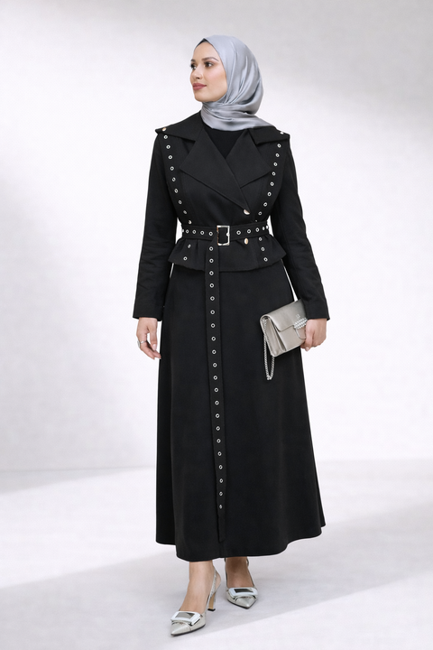 Silver Eyelet Tailored Jacket
