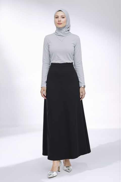 Tailored A-Line Maxi Skirt