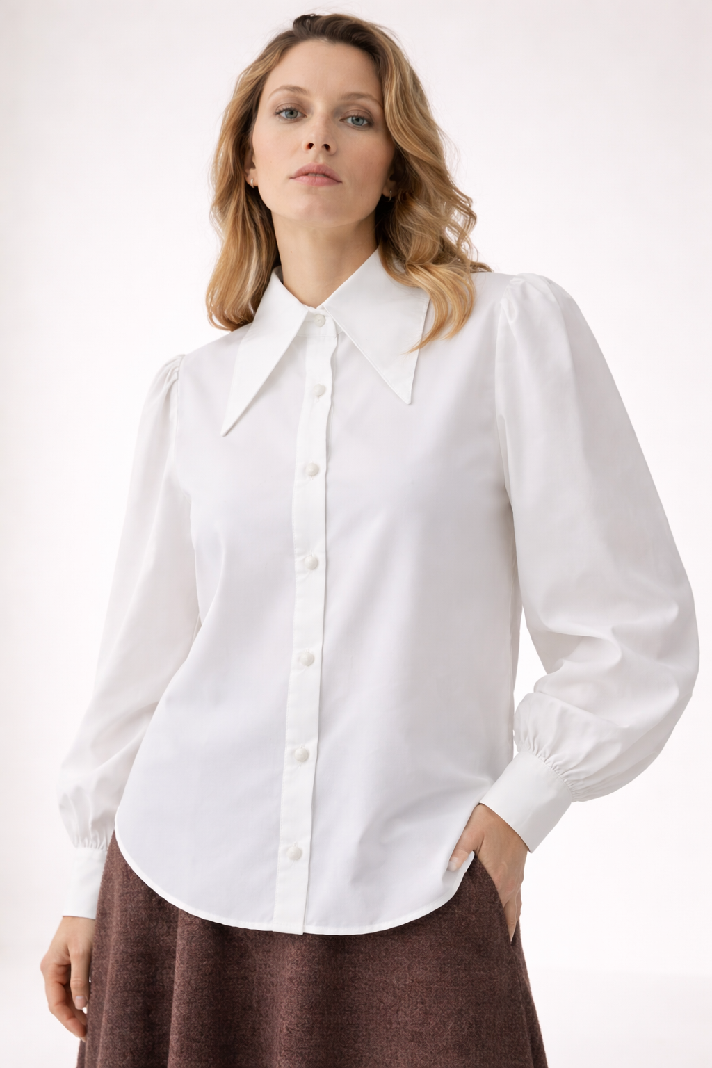 Puff sleeves Shirt - White